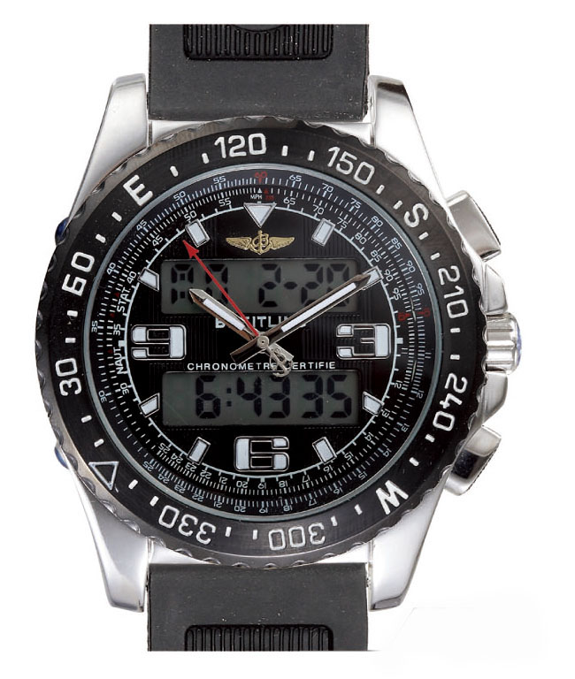 Breitling Airwolf Raven E7936210/Q572-1RT Black Dial Quartz 43.5mm Watch