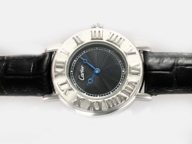 Cartier Must 21 W10072R6 Quartz Black Dial Man:38mm / Lady:30mm Watch