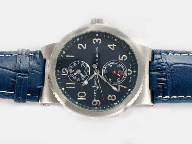 Ulysse Nardin Marine Collection 263-66/62 Black Dial 41mm Stainless Steel Case Watch