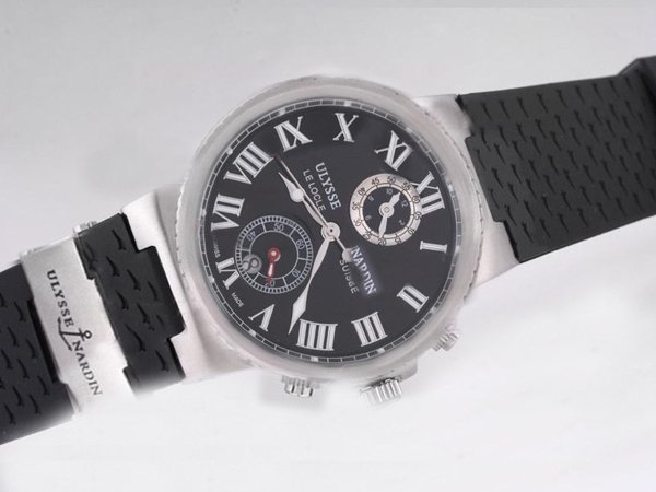 Ulysse Nardin Marine Collection 263-67-3/43 Black Dial 41mm Automatic Watch