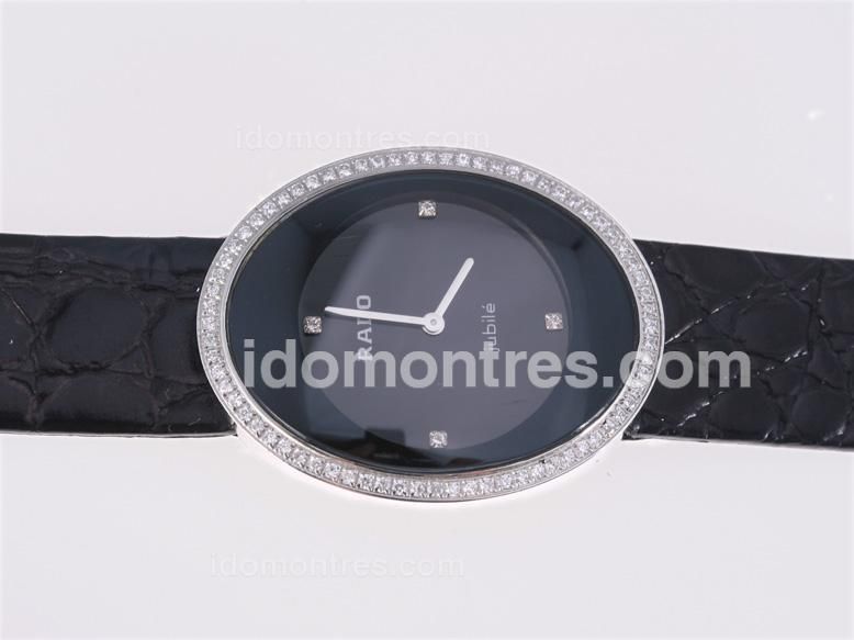 Rado eSenza Diamond Bezel with Black Dial-Couple Watch