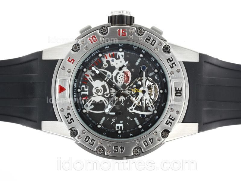 Richard Mille RM025 Automatic with Skeleton Dial-Black Inner Bezel