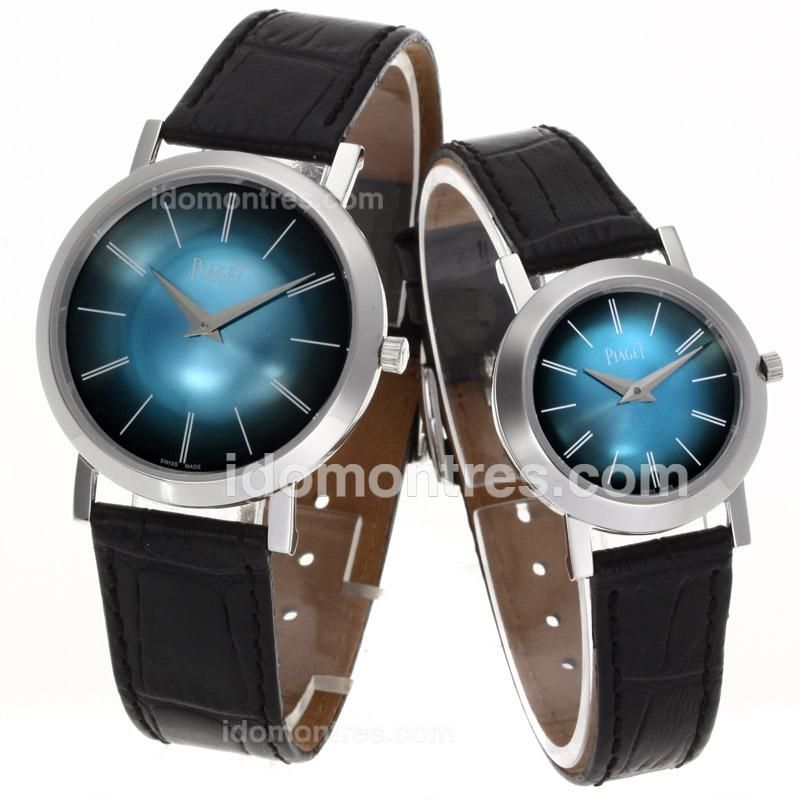 Piaget Altiplano Swiss ETA Movement with Blue Dial-Couple Watch
