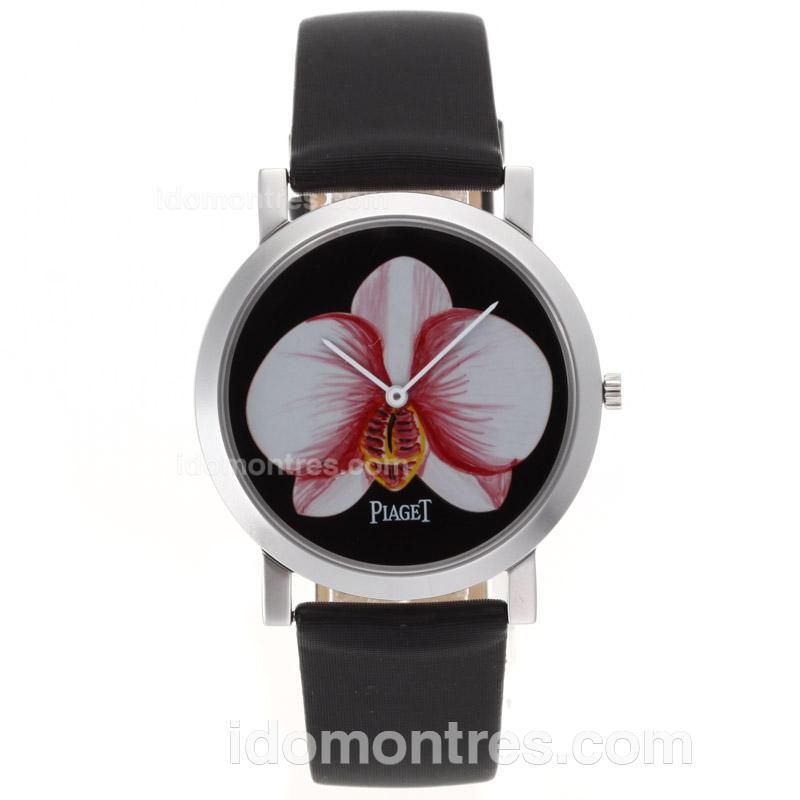 Piaget Altiplano Swiss ETA Movement with Flower Dial-Leather Strap