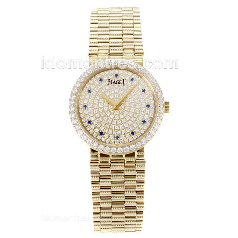 Piaget Altiplano Yellow Gold Case with Diamond Bezel and Dial - Diamond Markers