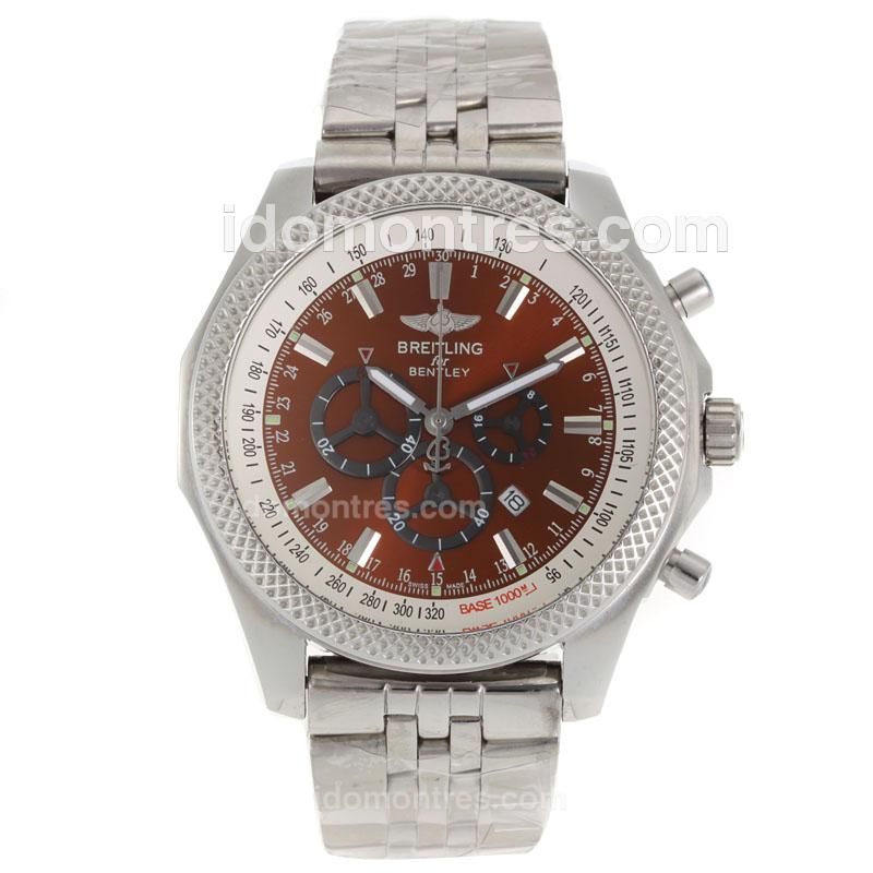 Breitling for Bentley Working Chronograph with Brown Dial S/S