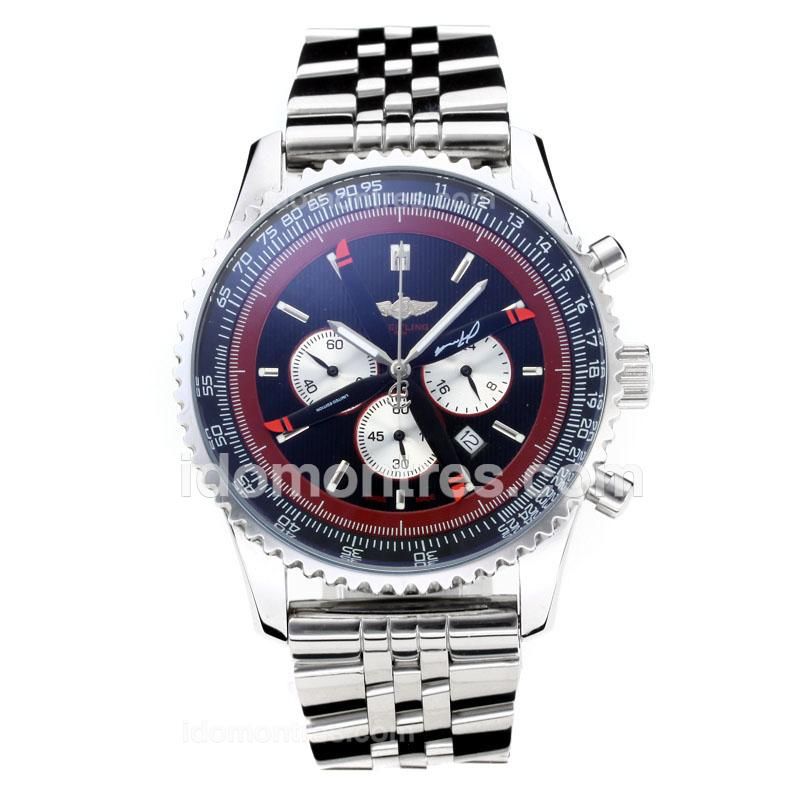 Breitling Navitimer Working Chronograph with Black Dial S/S