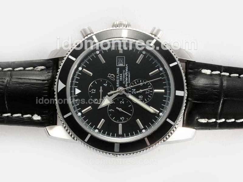 Breitling Super Ocean Automatic with Black Dial and Bezel