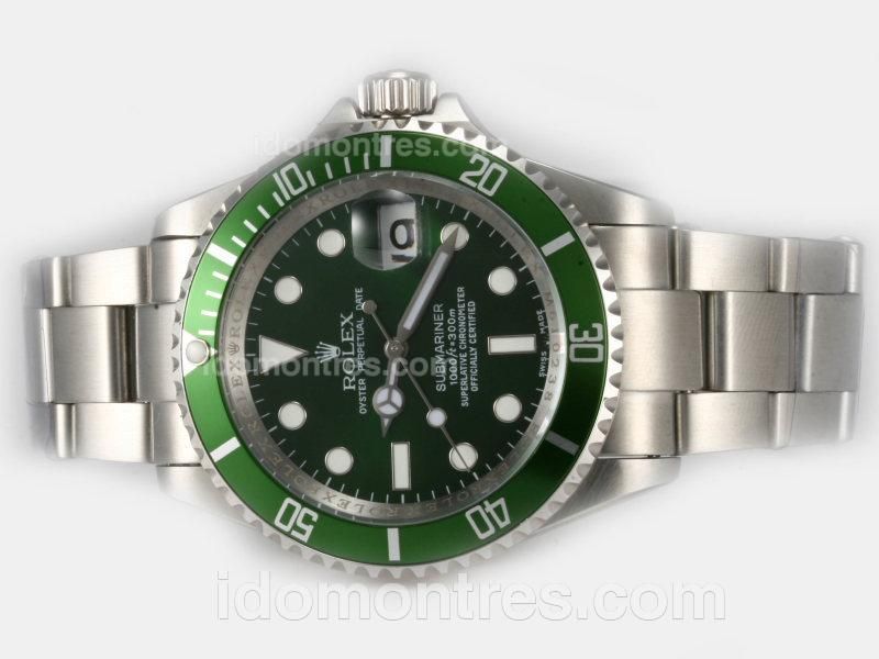 Rolex Submariner Swiss ETA 2836 Movement with Green Dial-50th anni 2008 Updated Version