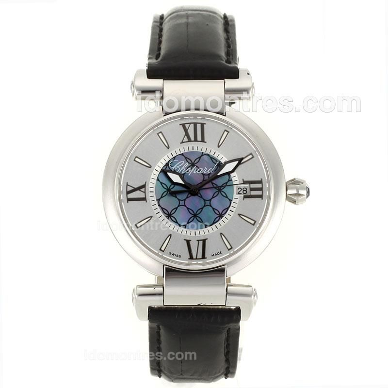 Chopard Imperiale Swiss ETA Movement with Silver Dial-Leather Strap