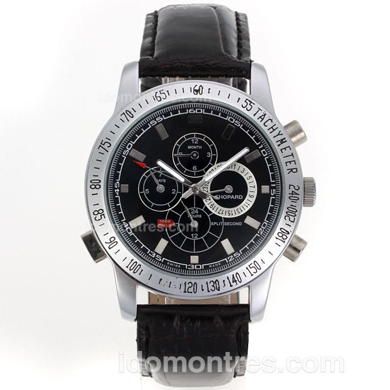 Chopard Mille Miglia Automatic with Black Dial-Leather Strap
