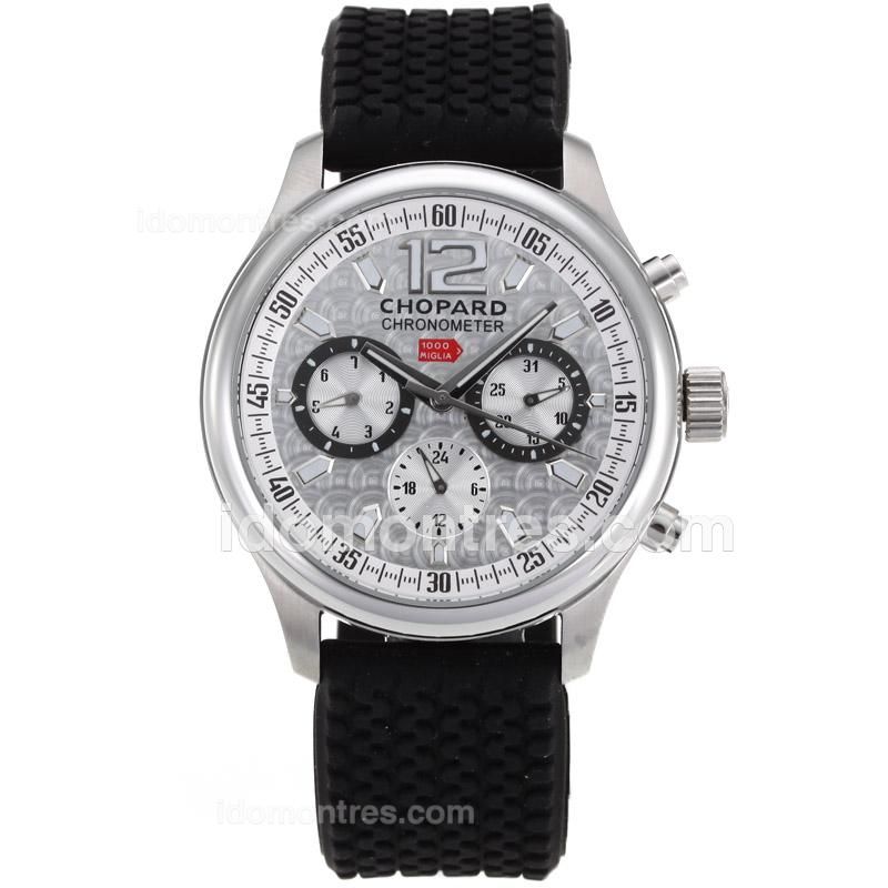 Chopard Mille Miglia GT XL Automatic with Silver Dial-Rubber Strap