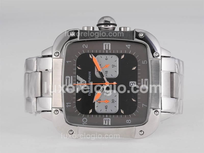 Emporio Armani Working Chronograph with Black Dial