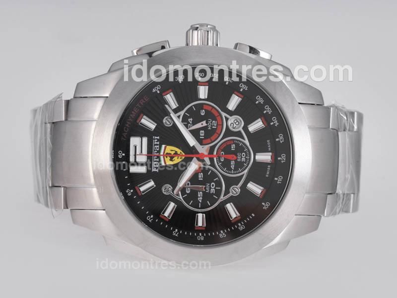 Ferrari Working Chronograph with Black Dial