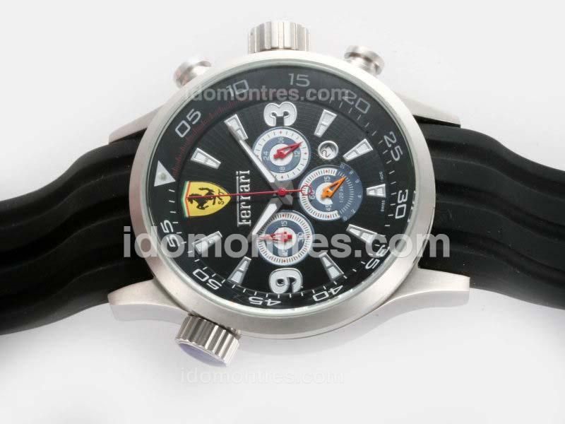 Ferrari Working Chronograph with Black Dial