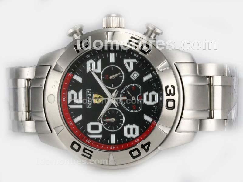 Ferrari Working Chronograph with Black Dial