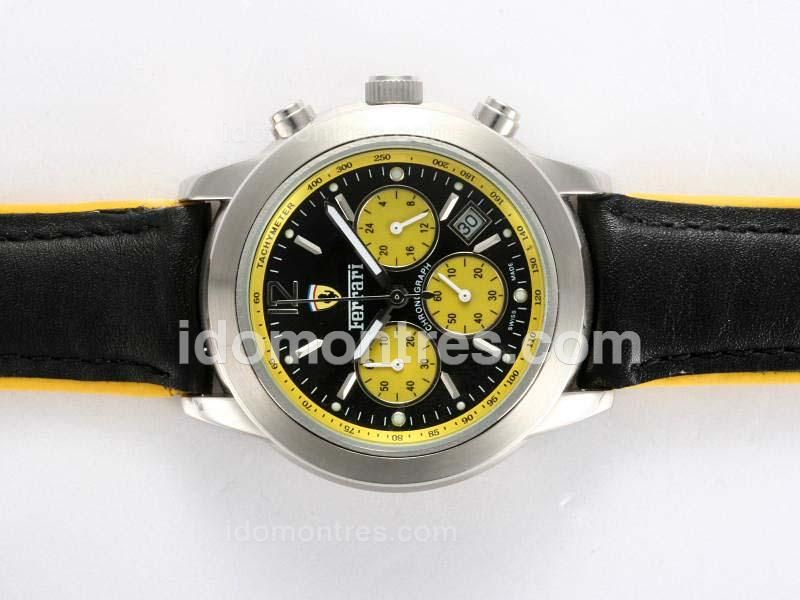 Ferrari Working Chronograph with Black Dial