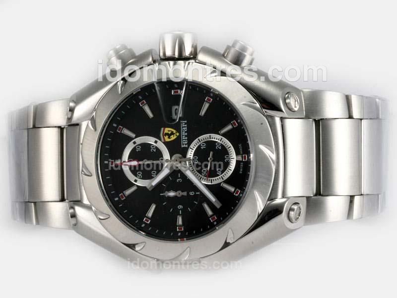 Ferrari Working Chronograph with Black Dial