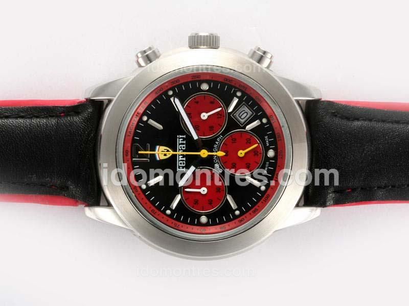 Ferrari Working Chronograph with Black Dial