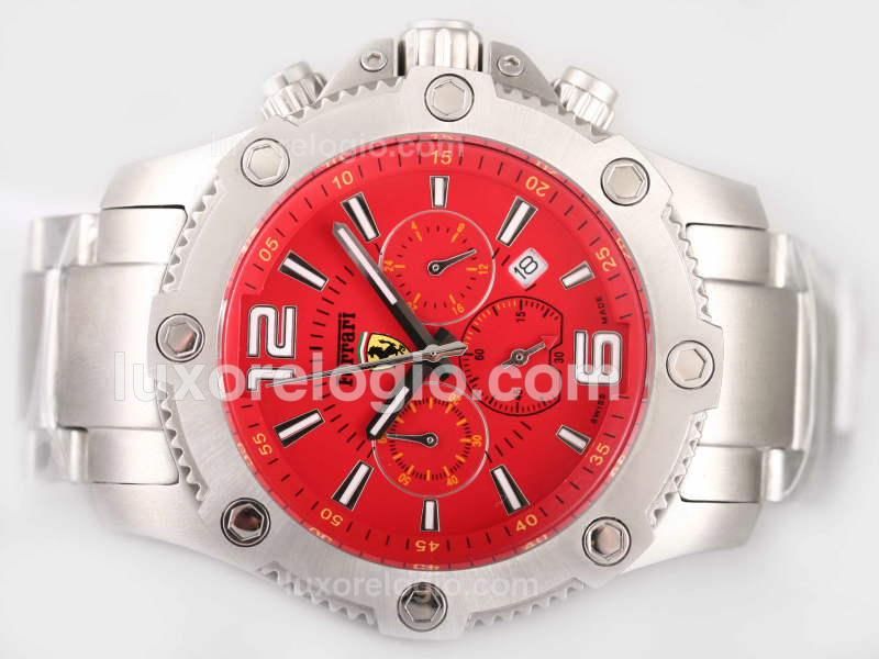 Ferrari Working Chronograph with Red Dial