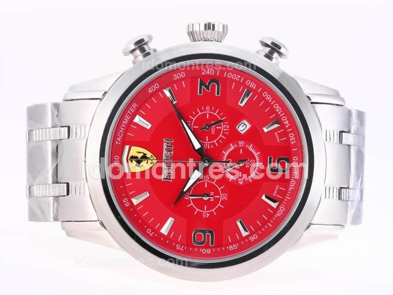 Ferrari Working Chronograph with Red Dial