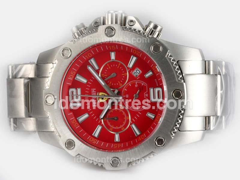 Ferrari Working Chronograph with Red Dial