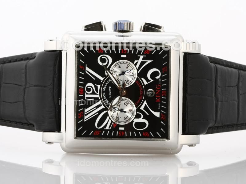 Frank Muller Cortez Conquistador King Working Chronograph with Black Dial