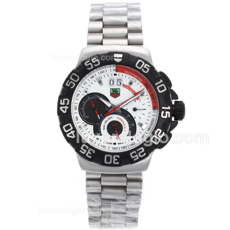 Tag Heuer Formula 1 Automatic with White Dial- Kimi Raikkonen Limited Edition