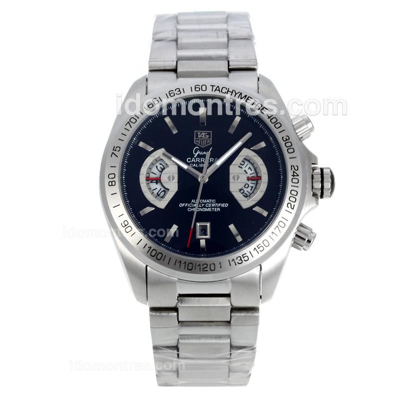 Tag Heuer Grand Carrera Calibre 17 Automatic with Black Dial S/S