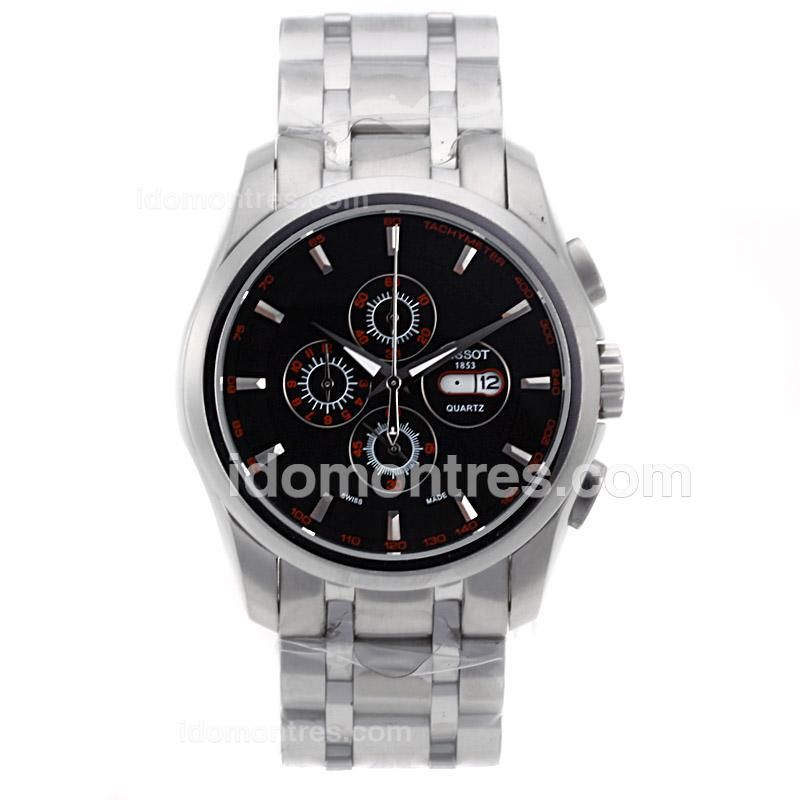 Tissot Sport Working Chronograph with Black Dial S/S