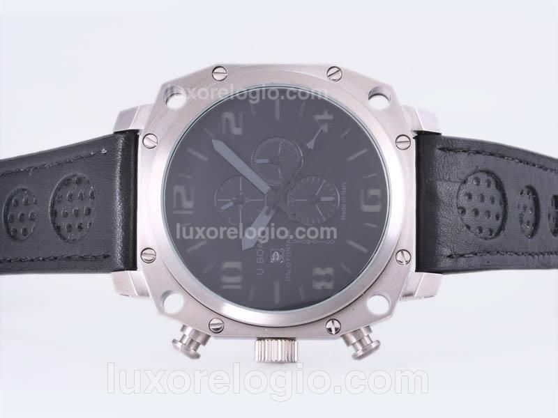 U-Boat Thousands of Feet Automatic with Black Dial-Gray Marking