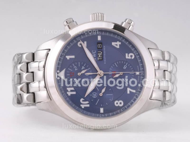 IWC Saint Exupery Automatic with Blue Dial-Number Marking