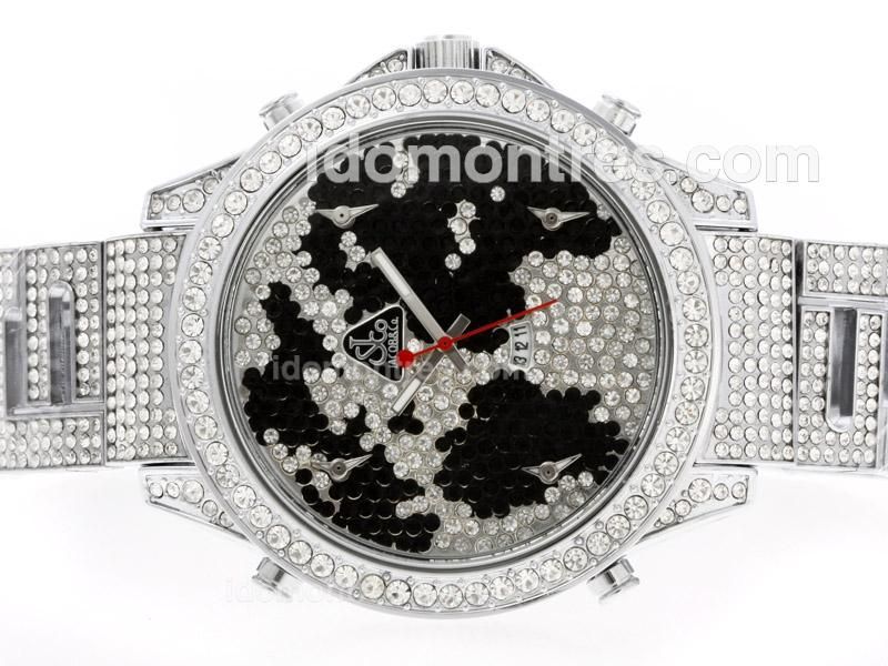 Jacob & Co Classic Five Time Zone with Full Diamond