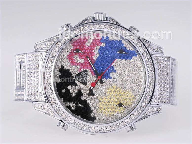 Jacob & Co Classic Five Time Zone with Full Diamond