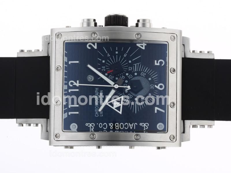 Jacob & Co Classic Working Chronograph with Black Dial