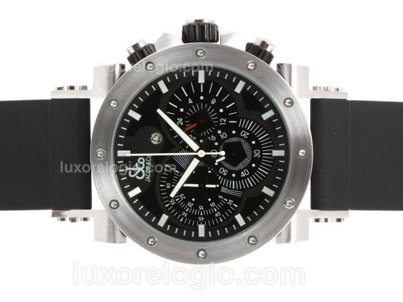 Jacob & Co Classic Working Chronograph with Black Dial