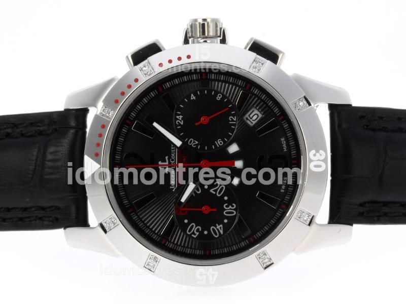 Jaeger Lecoultre Master Compressor Lady Diving Working Chrono with Black Dial