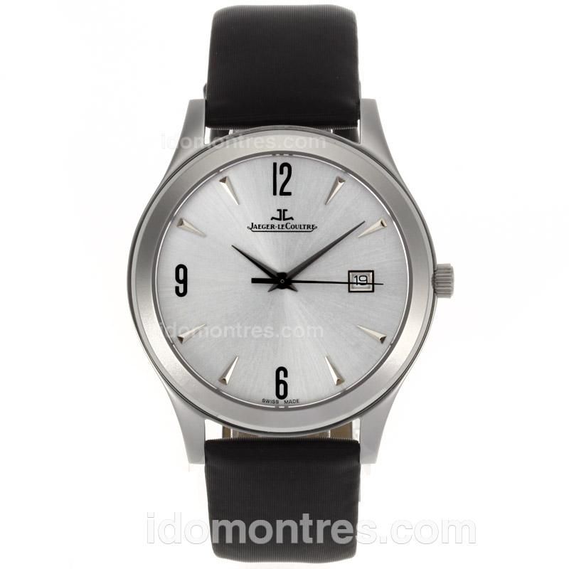 Jaeger-Lecoultre Master Control Automatic with Silver Dial-Leather Strap