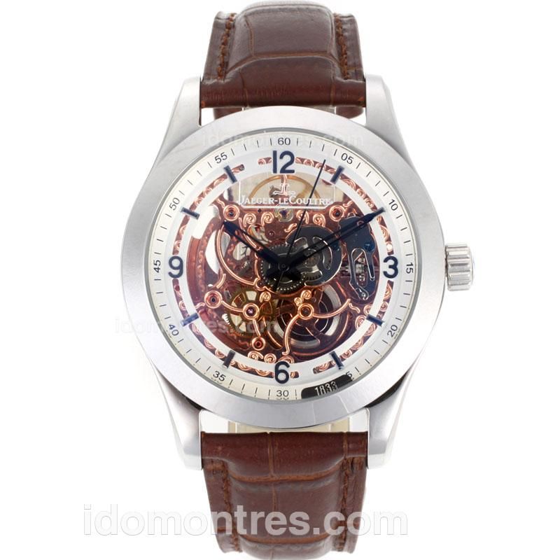 Jaeger-Lecoultre Master Control Automatic with Skeleton Dial-Leather Strap