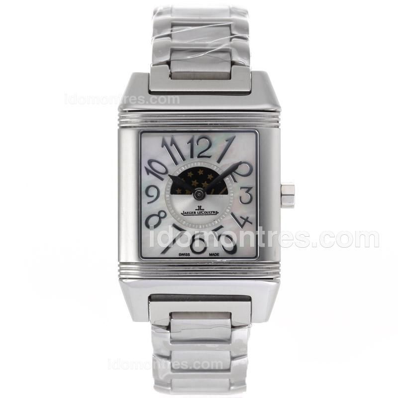Jaeger-Lecoultre Reverso Number Markers with MOP Dial S/S