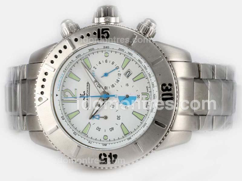Jaeger-LeCoultre Working Chronograph with White Dial-New Version