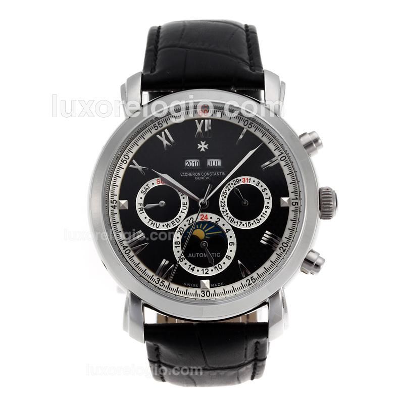 Vacheron Constantin Perpetual Calendar Automatic with Black Dial-Oversize New Version