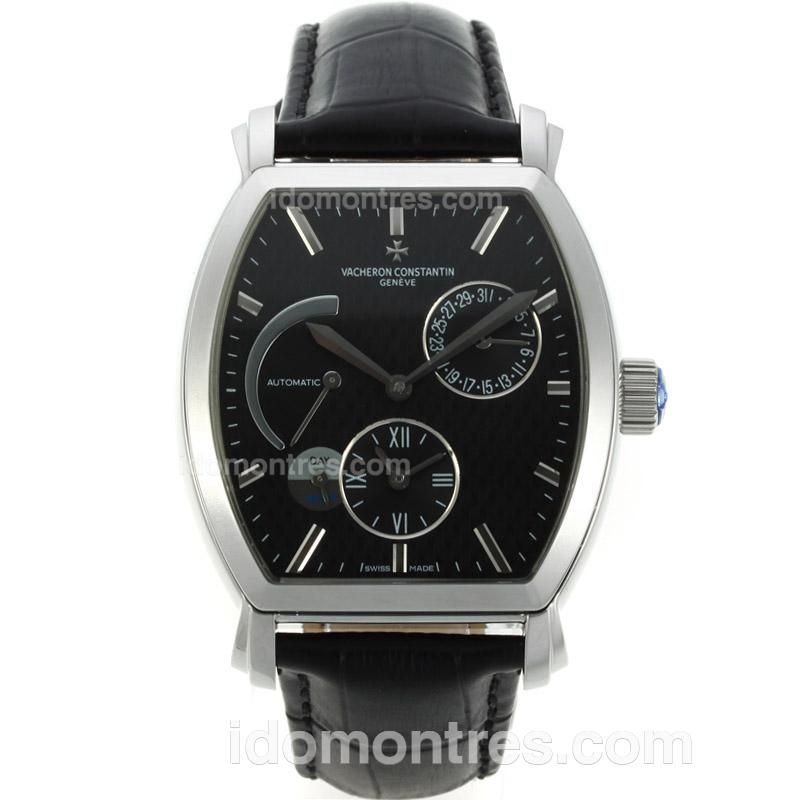 Vacheron Constantin Royal Eagle Working Power Reserve Automatic with Black Dial-18K Plated Gold Movement
