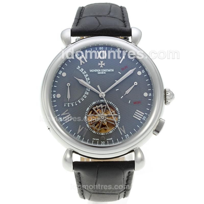 Vacheron Constantin Tourbillon Automatic with Grey Dial-18K Plated Gold Movement