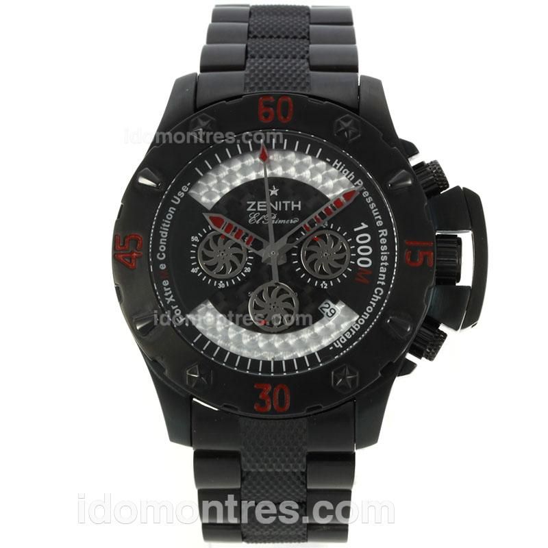 Zenith El Primero Working Chronograph Full PVD with Black Dial