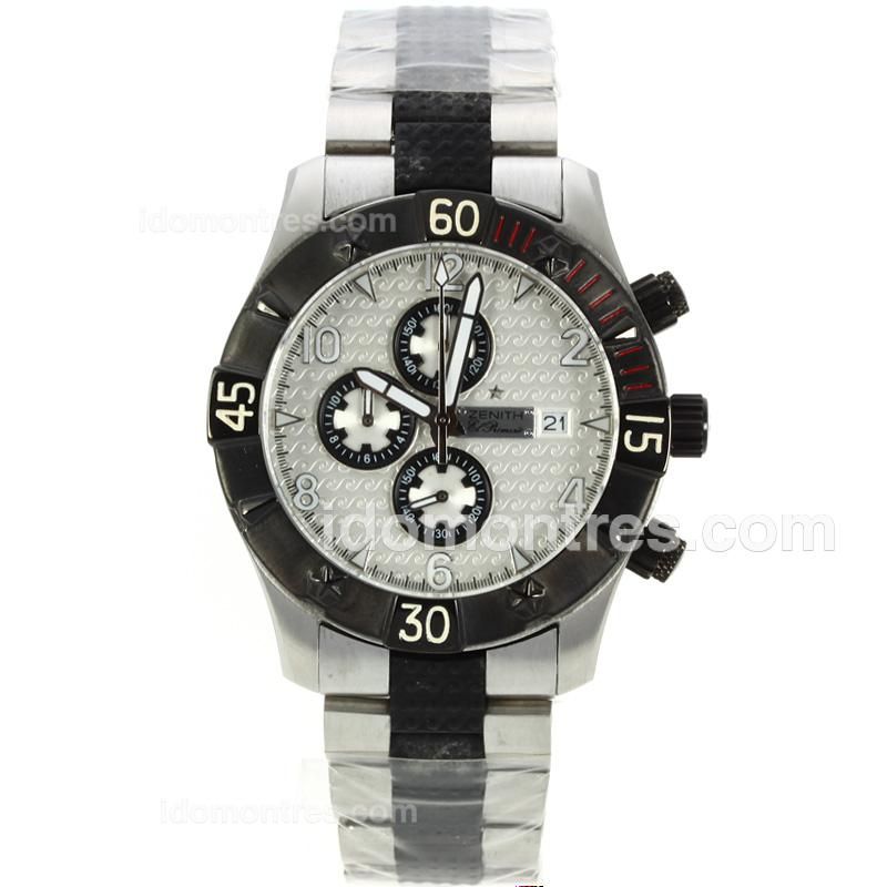 Zenith El Primero Working Chronograph Two Tone with White Dial