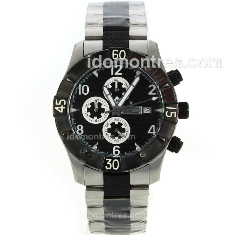 Zenith El Primero Working Chronograph Two Tone with Black Dial