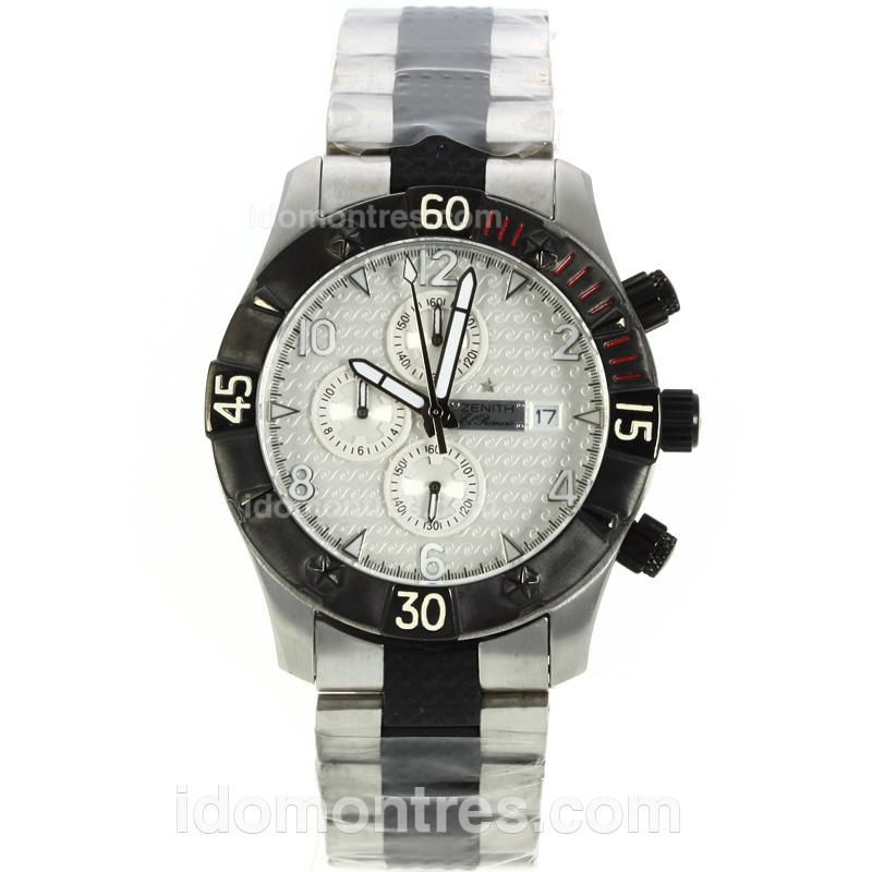 Zenith El Primero Working Chronograph Two Tone with White Dial
