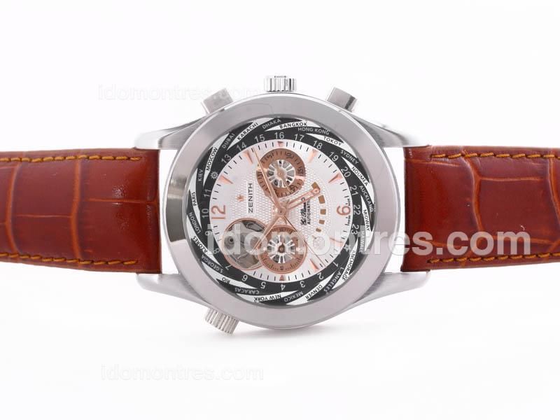 Zenith Grande Class Traveller Open Multicity Automatic with White Dial