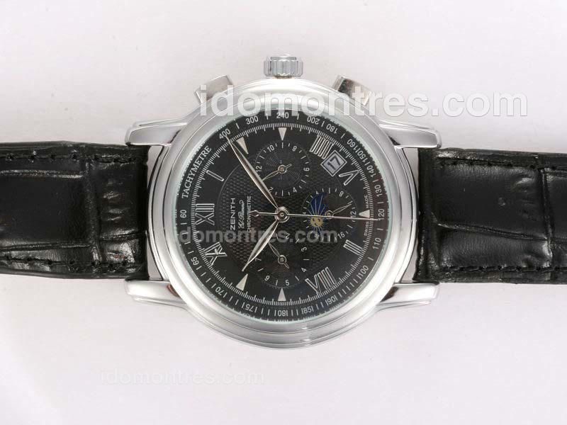 Zenith Port Royal Automatic Moonphase with Black Dial